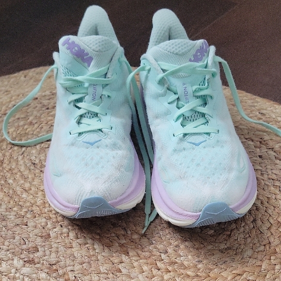 Hoka Women's Light Blue and Lavender Athletic Shoes - Picture 5 of 16